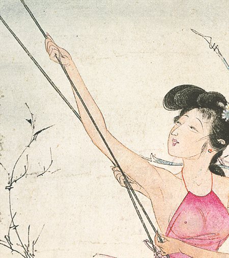 射阳-胡也佛的仕女画和最知名的金瓶梅秘戏图